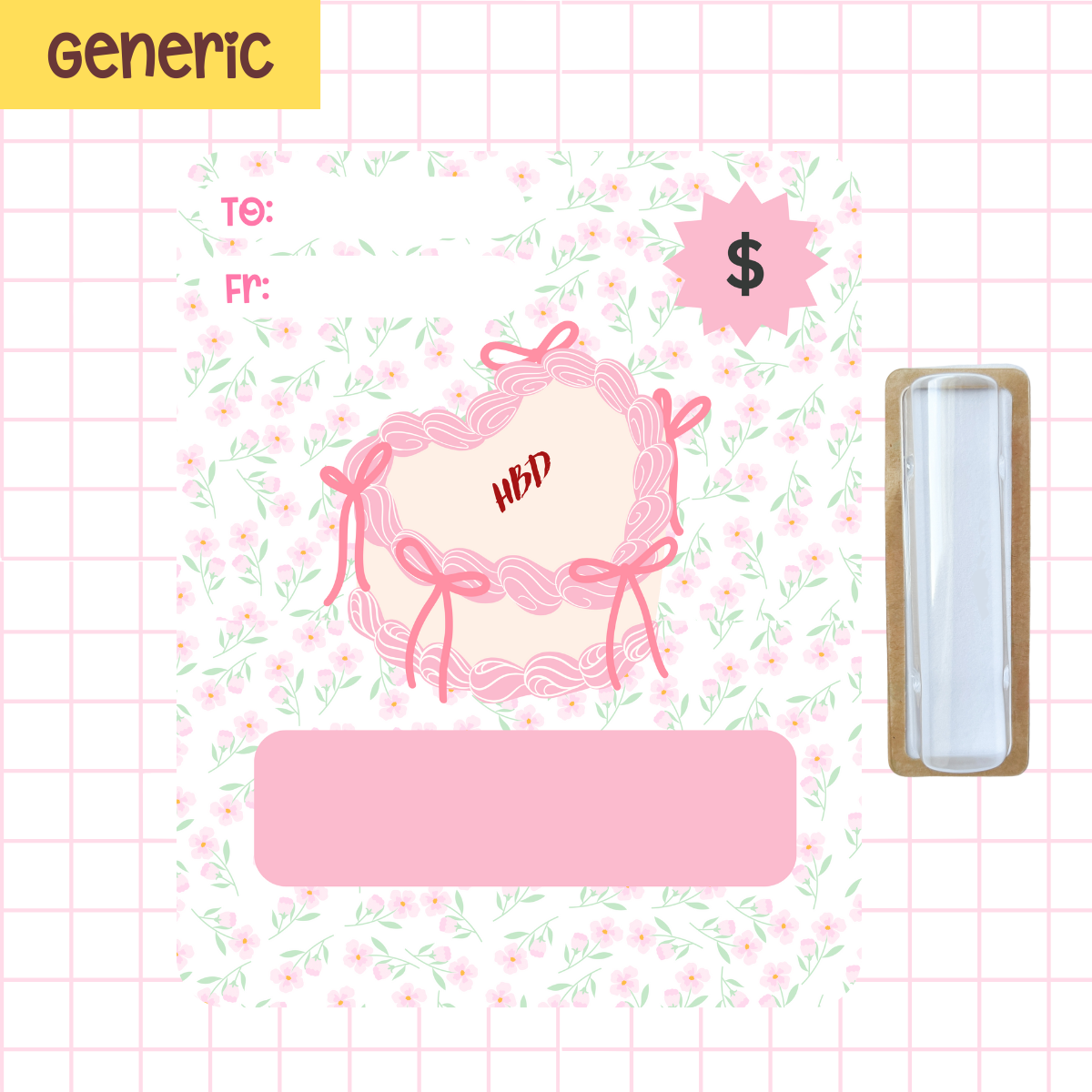 Coquette Money Birthday Card