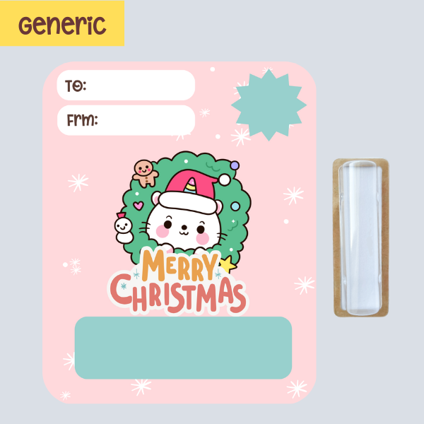 Kitty Christmas Money Greeting Card